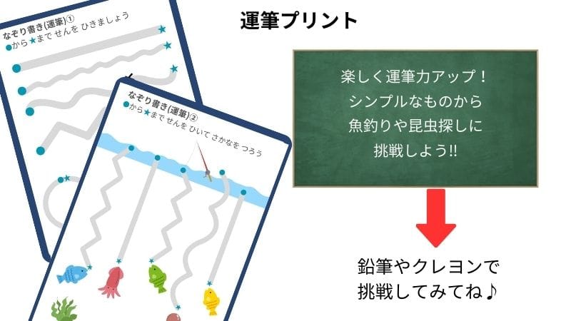 運筆プリント1の説明