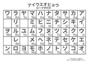 シンプルカタカナ表4