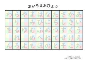 ひらがな練習プリント1